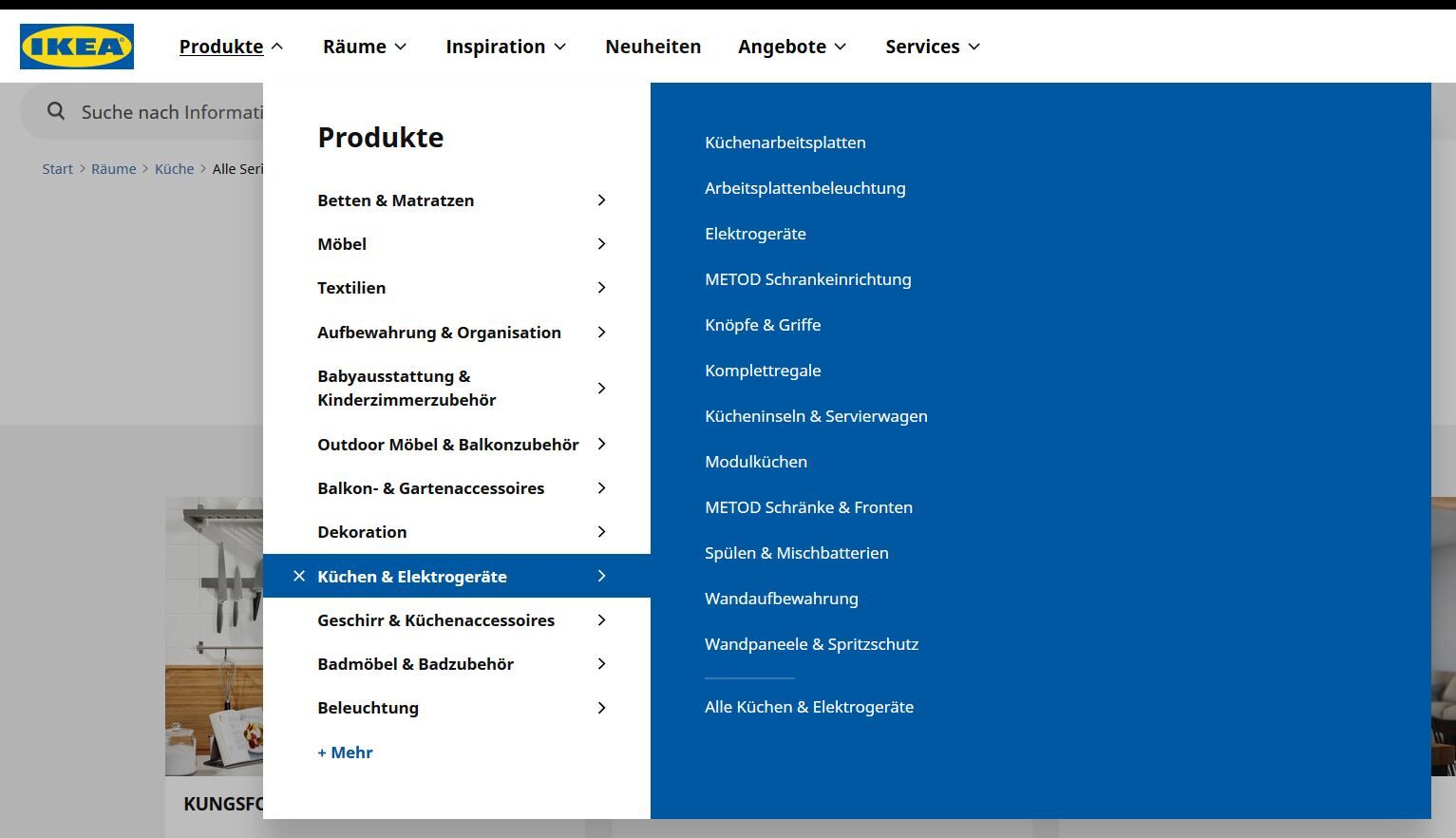 Küche wählen IKEA Onlineshop